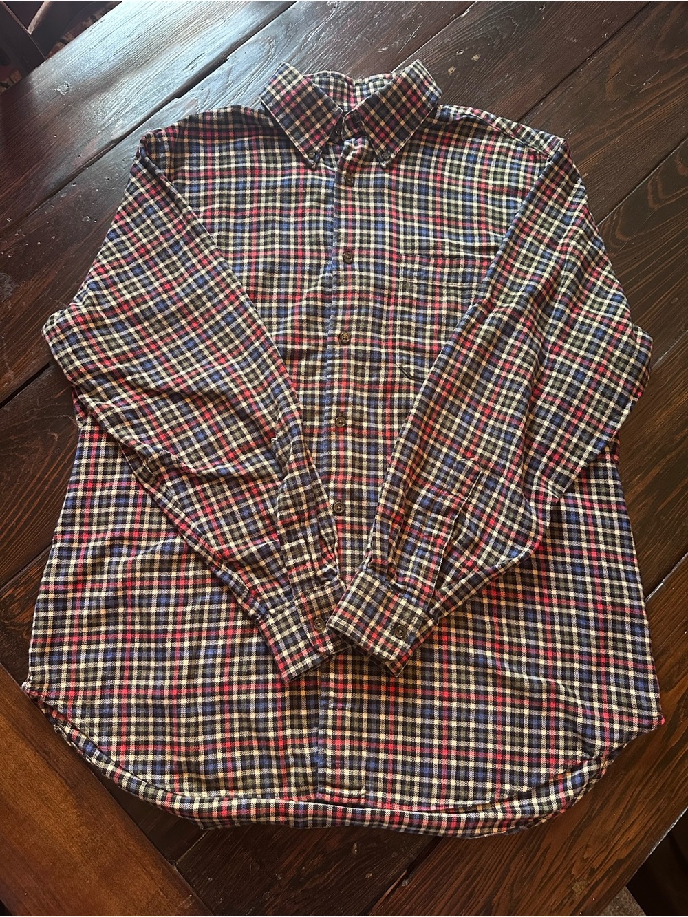 Orvis Multi-Color Plaid Button-Down Shirt